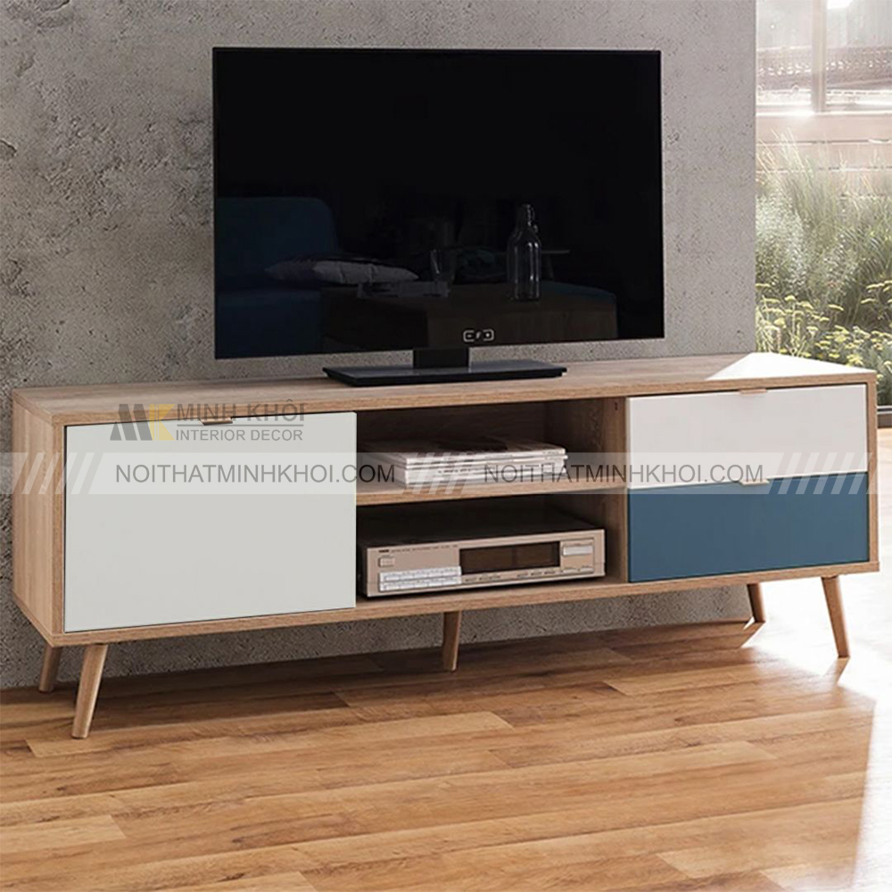 Kệ tivi MDF bền đẹp có nhiều ngăn kệ đơn giản gọn gàng