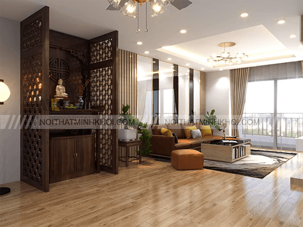 Mẫu thiết kế nội thất phòng thờ đẹp, đang là xu hướng hiện nay