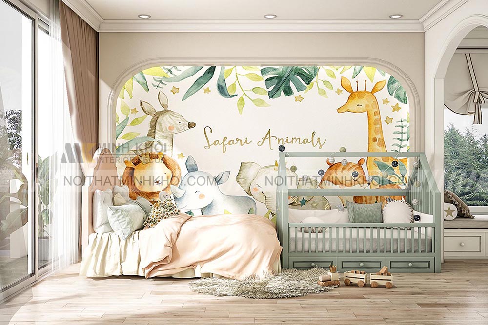 Mẫu thiết kế phòng ngủ trẻ em theo chủ đề