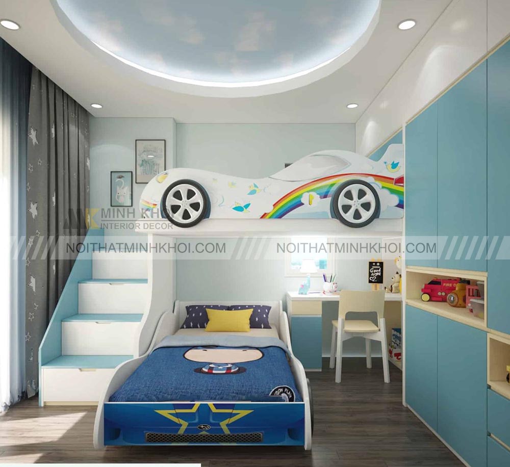 Mẫu thiết kế phòng ngủ trẻ em theo chủ đề