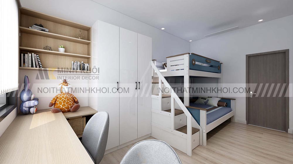 Mẫu thiết kế phòng ngủ trẻ em thông minh