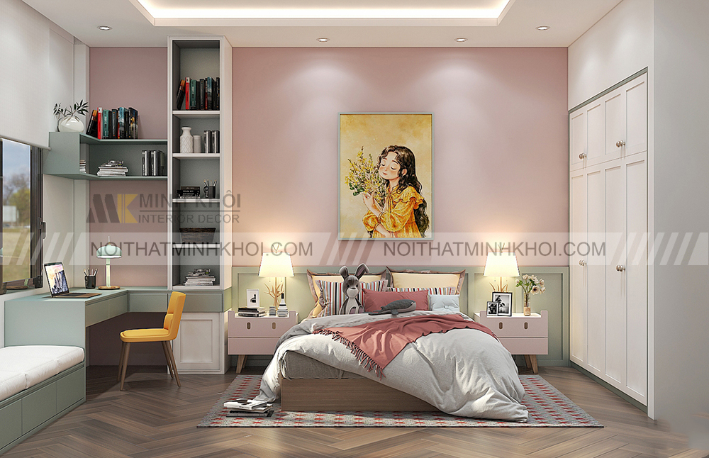 Mẫu thiết kế phòng ngủ trẻ em thông minh