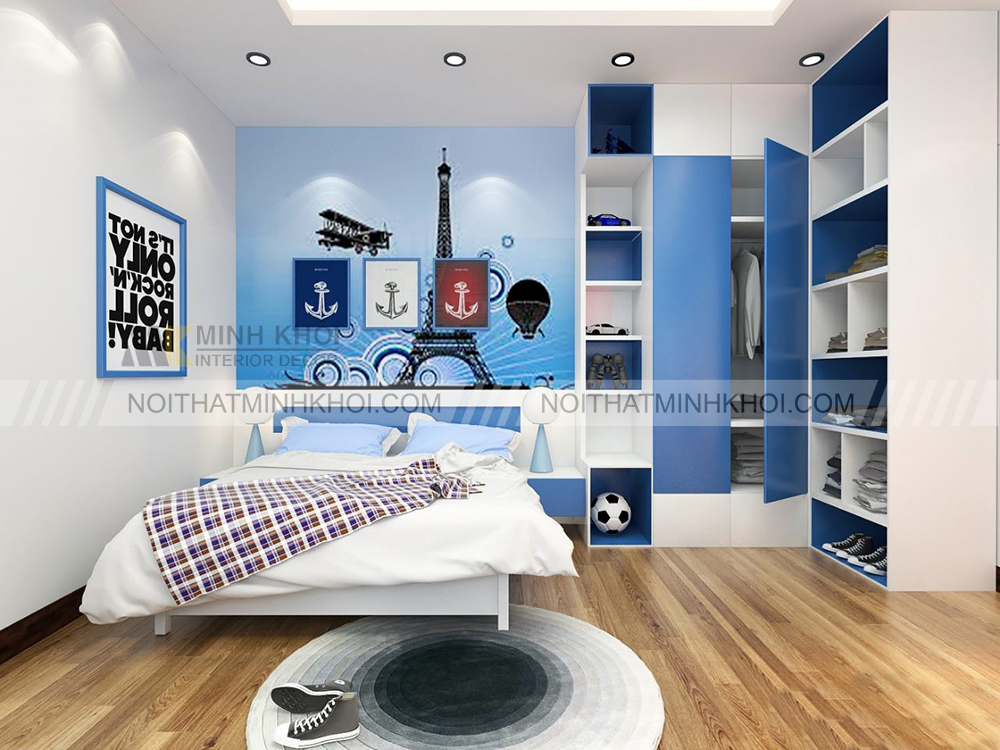 Mẫu thiết kế phòng ngủ trẻ em thông minh