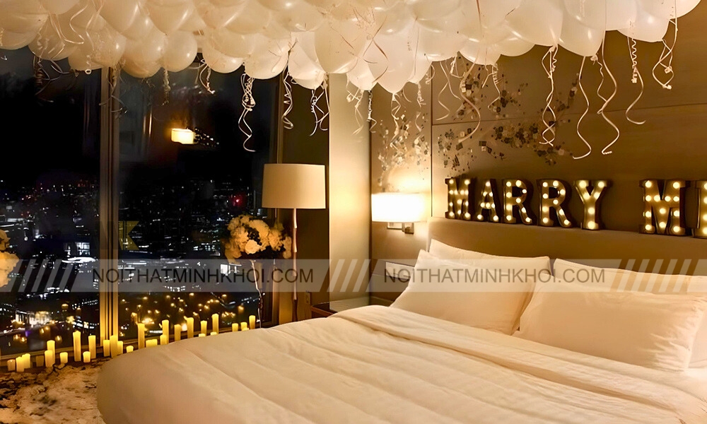 Mẫu trang trí phòng cưới đẹp phong cách Châu Âu