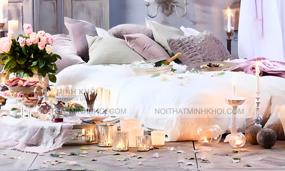 Mẫu trang trí phòng cưới đẹp phong cách Châu Âu