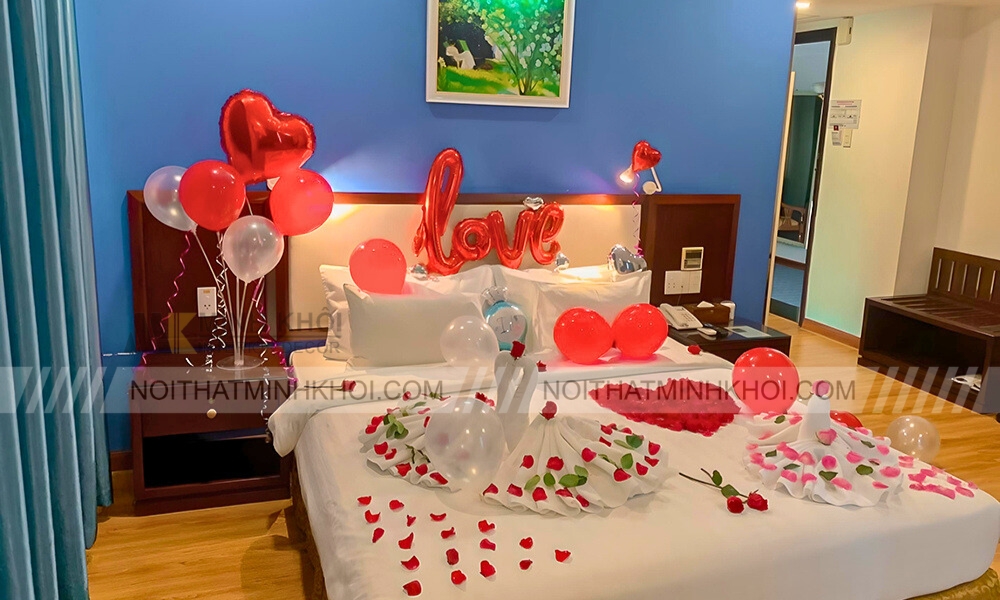 Mẫu trang trí phòng cưới đẹp phong cách Châu Á