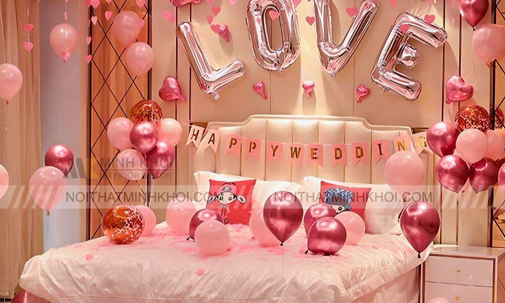 Mẫu trang trí phòng cưới đẹp phong cách Châu Á
