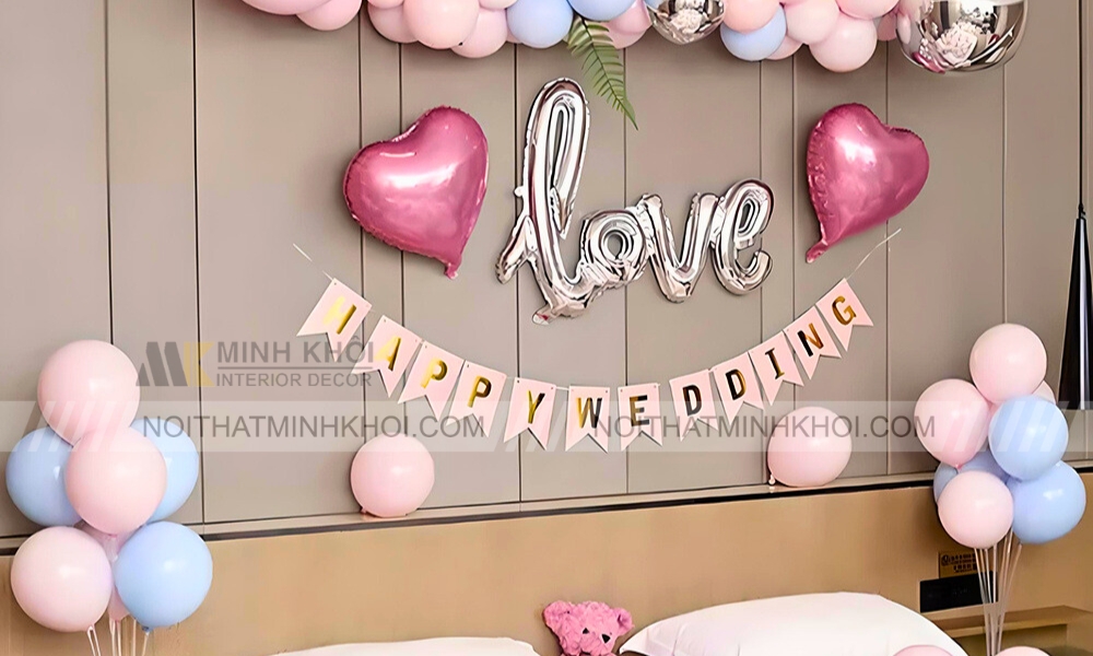 Mẫu trang trí phòng cưới đẹp phong cách Châu Á