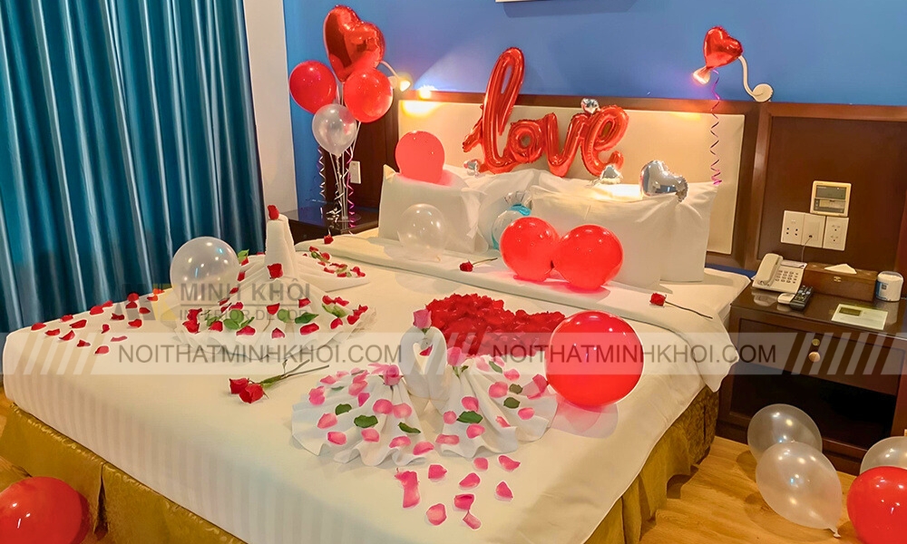 Mẫu trang trí phòng cưới đẹp phong cách Châu Á