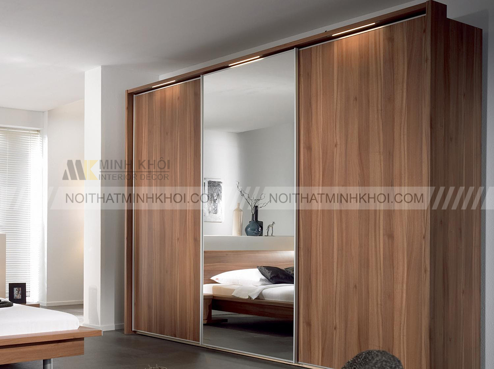 Tủ giày cửa lùa kịch trần gỗ óc chó