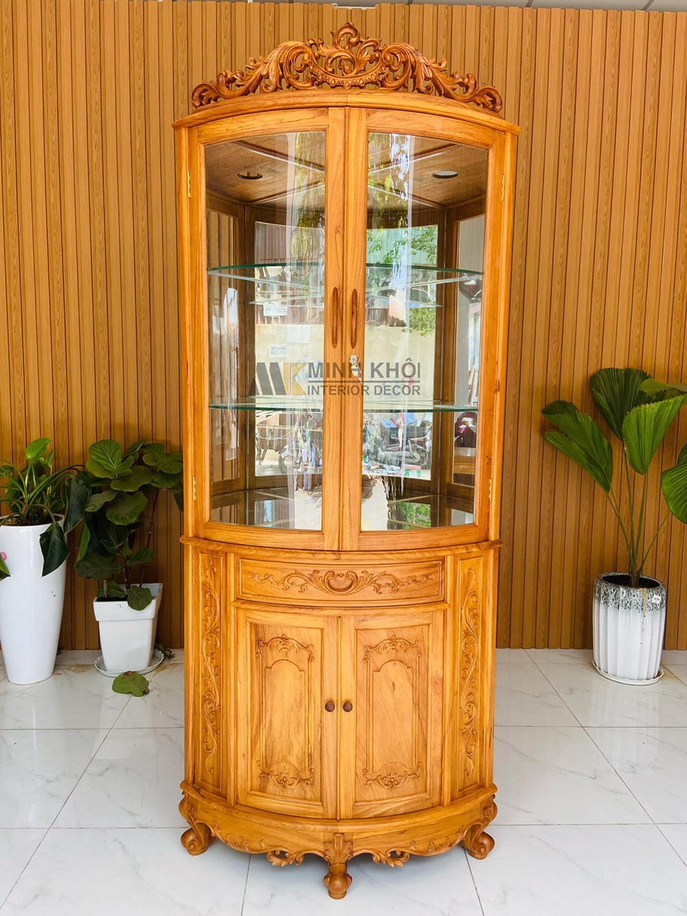 Những mẫu tủ đựng rượu góc tường đẹp đang được ưa chuộng hiện nay