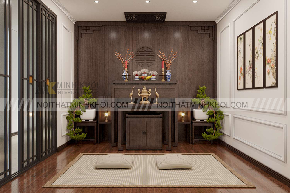 Một vài điều kiêng kỵ khi thiết kế nội thất phòng thờ