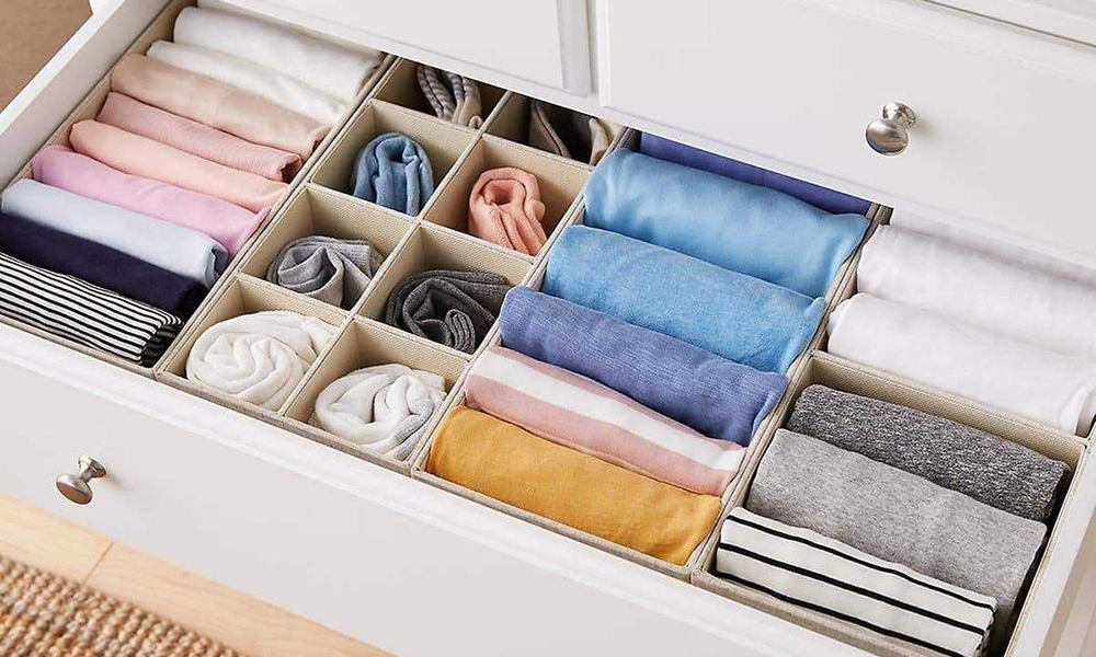 Lắp thêm các ngăn, rổ kéo kết hợp với hệ thống nâng hạ thông minh