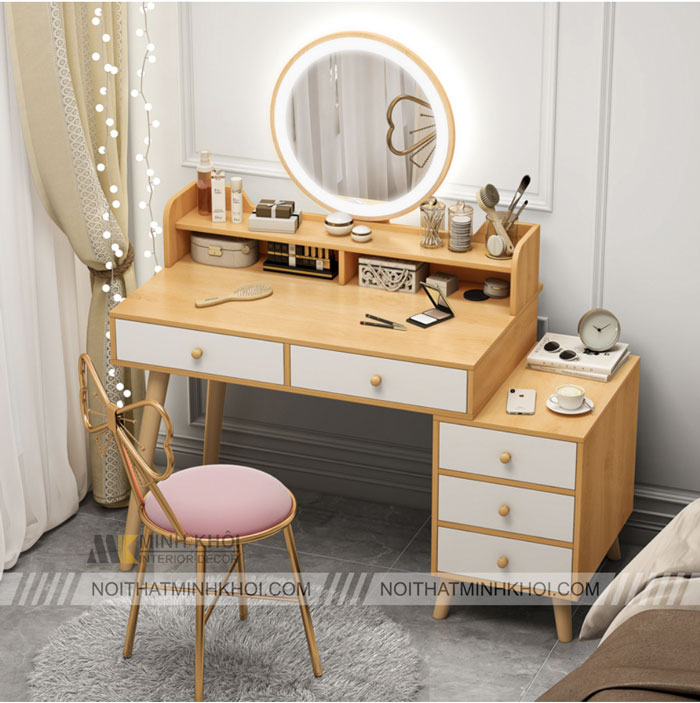 Bàn Trang Điểm Gỗ Tự Nhiên