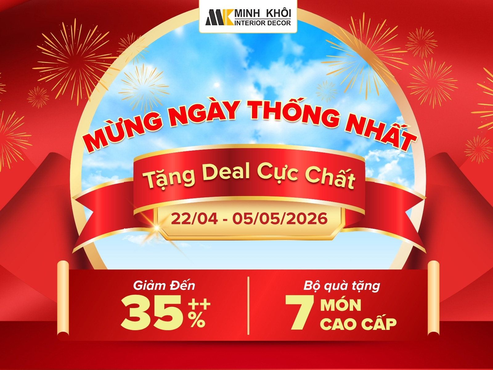 Nội Thất Minh Khôi Mừng Đại Lễ Giỗ Tổ Và Giải Phóng Miền Nam 30/4