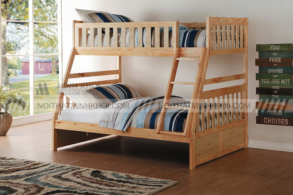 Phân loại giường tầng gỗ tự nhiên
