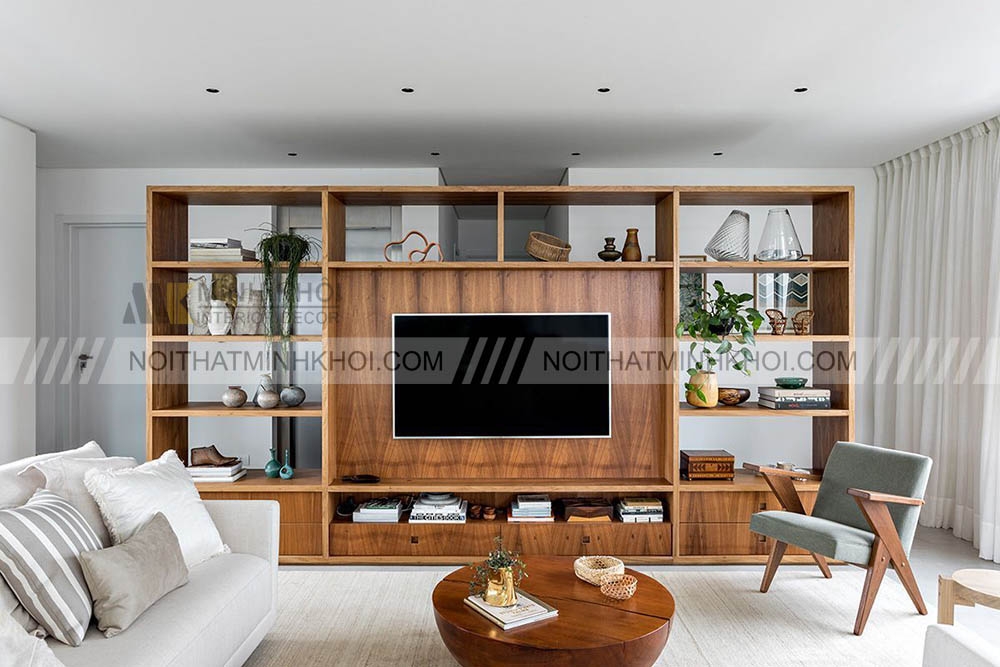 Phân loại kệ tivi ngăn phòng khách và bếp