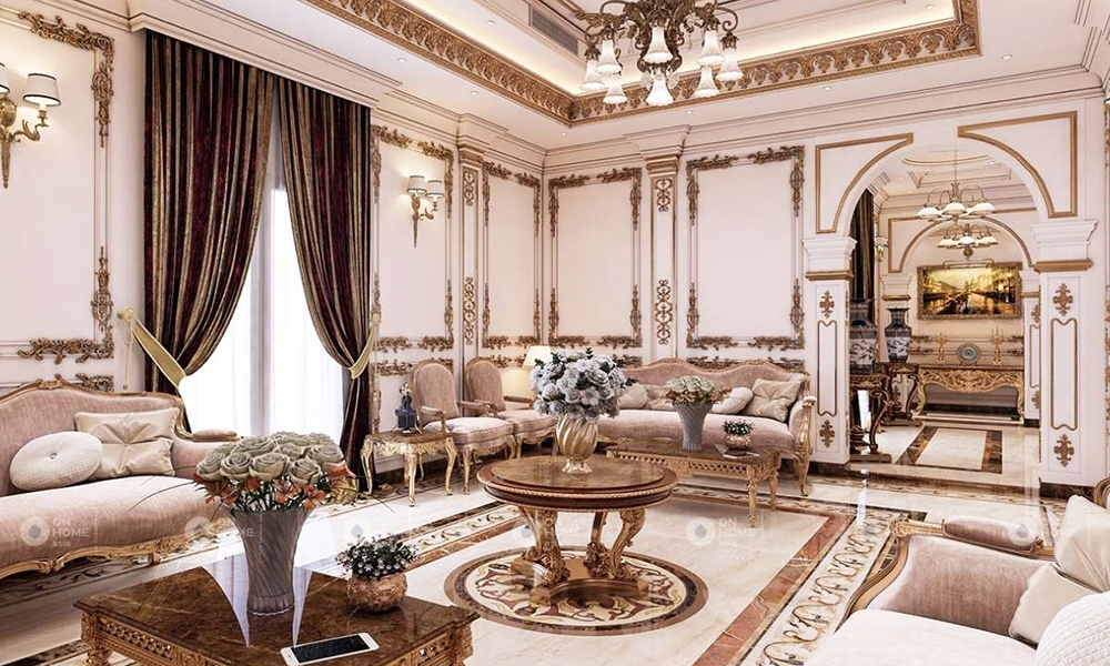 Phong cách phòng khách cổ điển