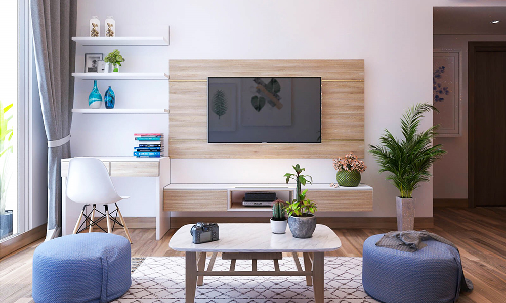 Phong cách phòng khách đơn giản