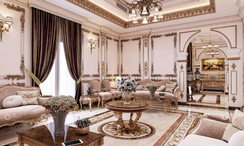 Phong cách phòng khách cổ điển