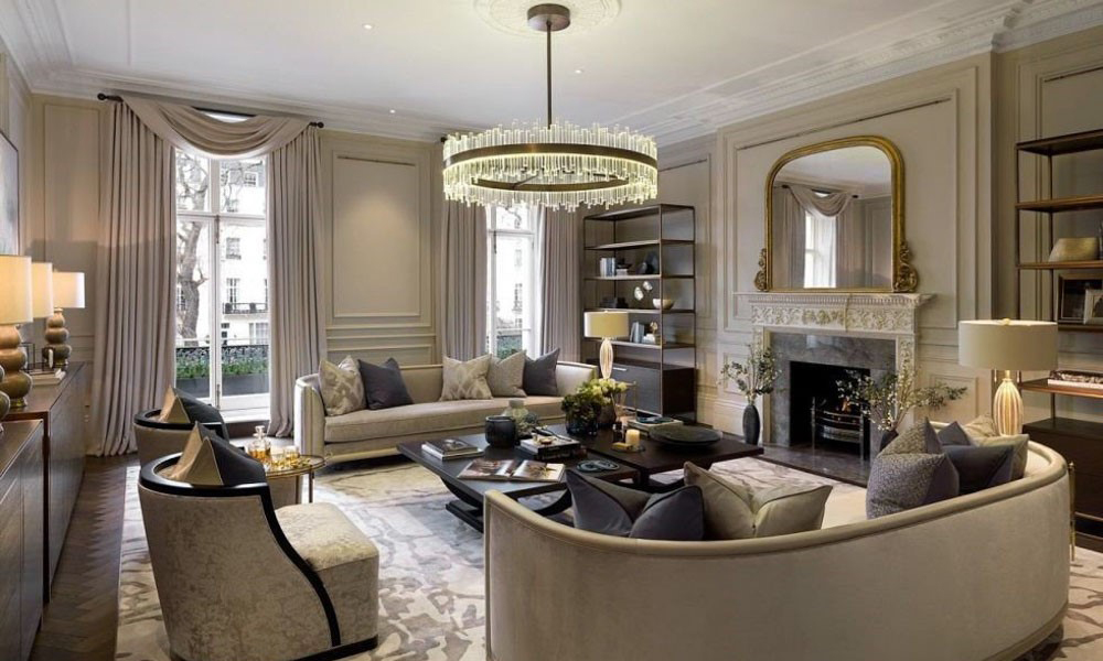 Mẫu thiết kế phòng khách tân cổ điển đẹp mắt sang trọng?