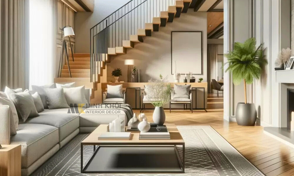 Phòng Khách Tân Cổ Điển Nhà Ống