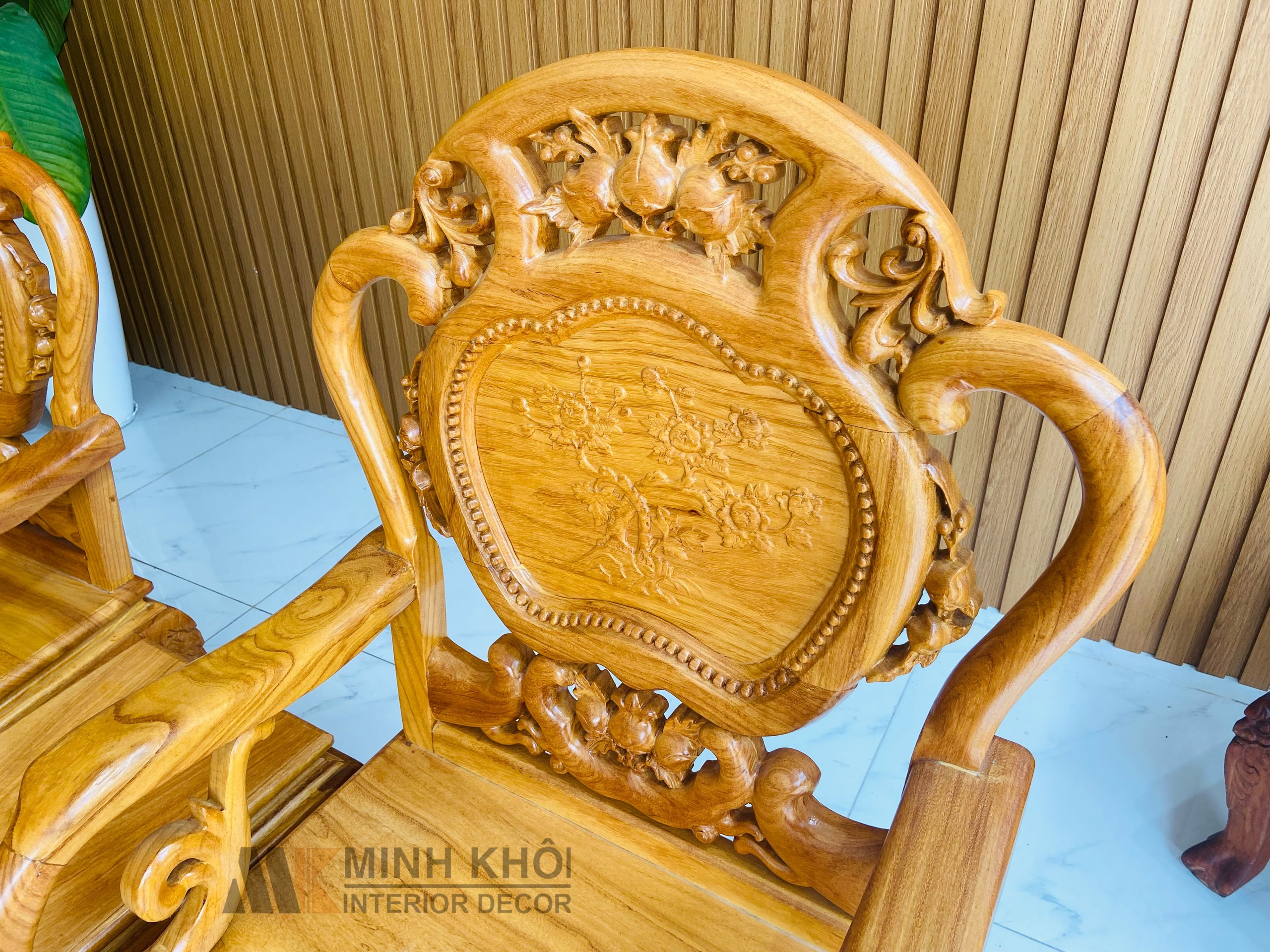 Salon gõ đỏ chuông đào 6 món - SL945