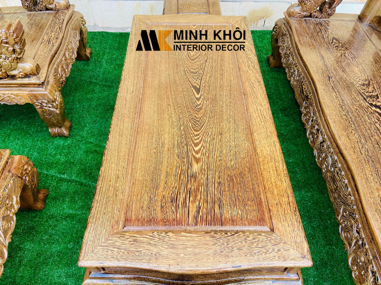 Salon gỗ mun đuôi công - SL3007