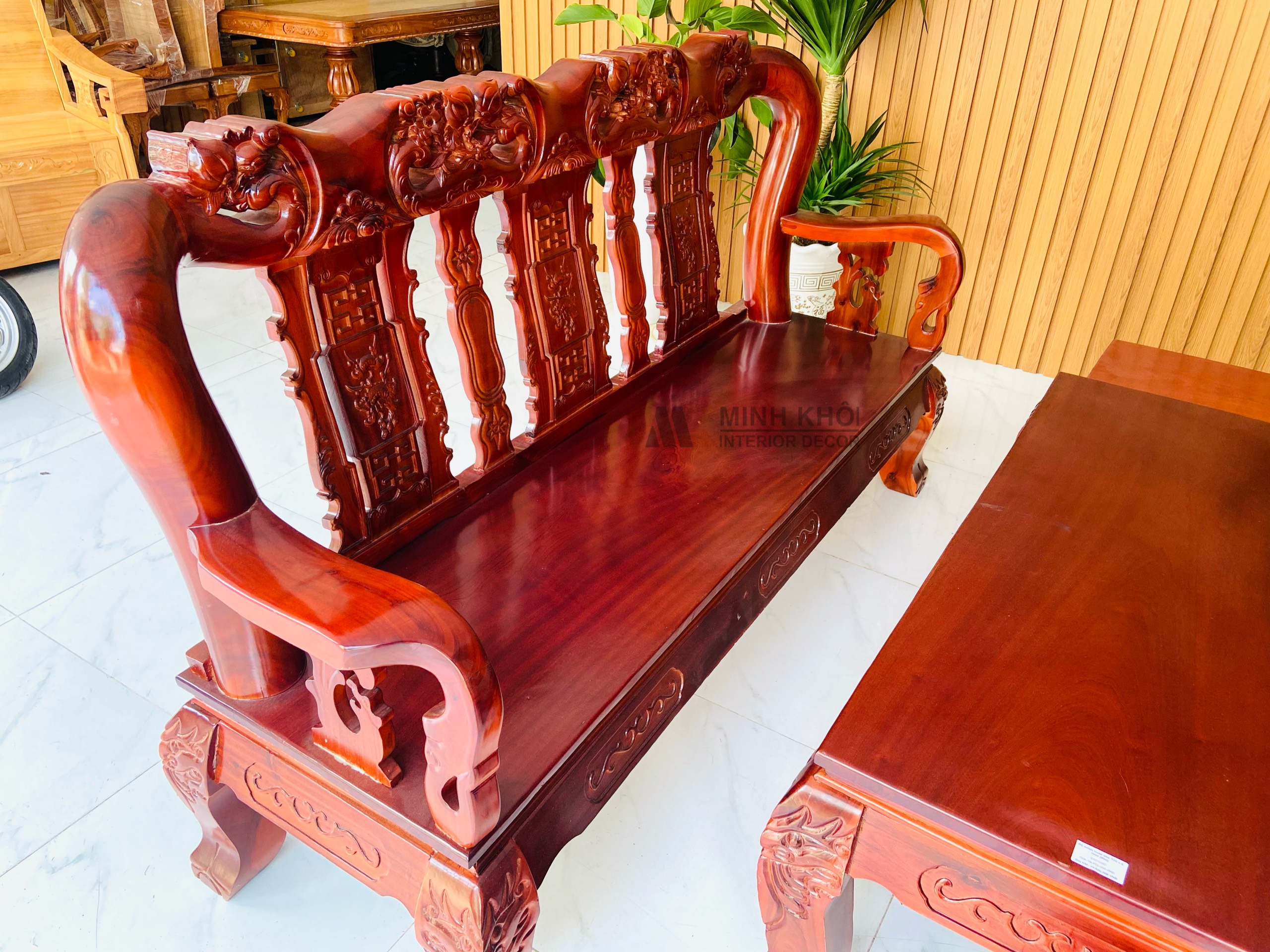 Salon Gỗ Triện Xoan Đào Tay 10 6 Món SL223