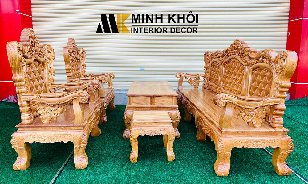 Bộ salon gỗ hoàng gia cao cấp