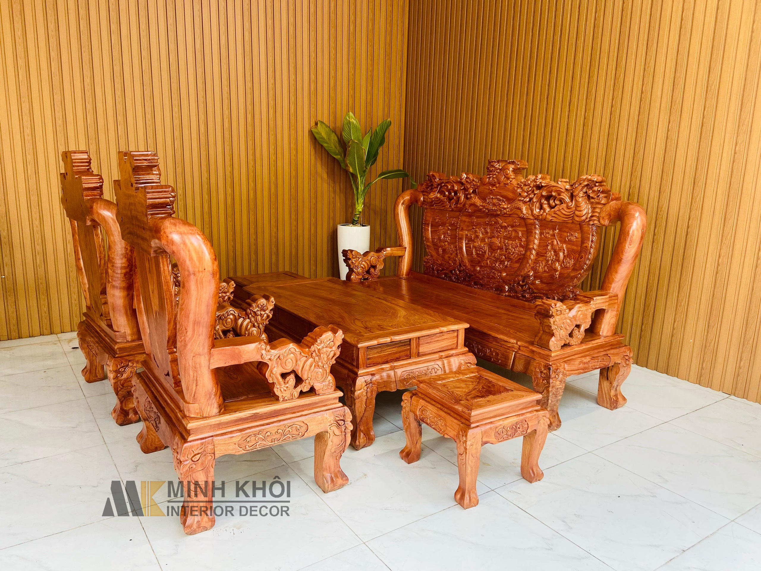 Salon Hương Đá Chạm Nghê Tay 12, 6 Món - SL950