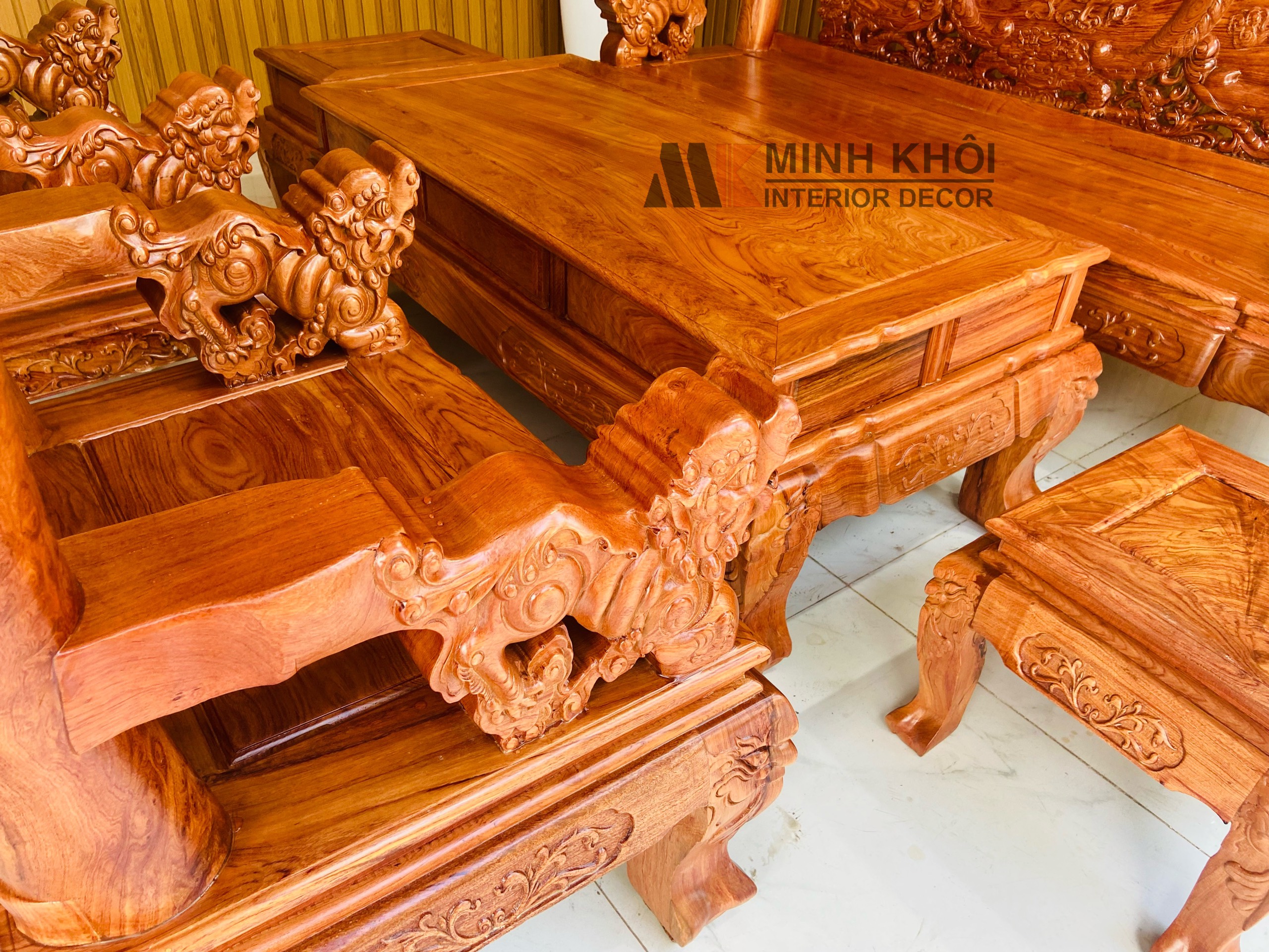 Salon Hương Đá Chạm Nghê Tay 12, 6 Món - SL950