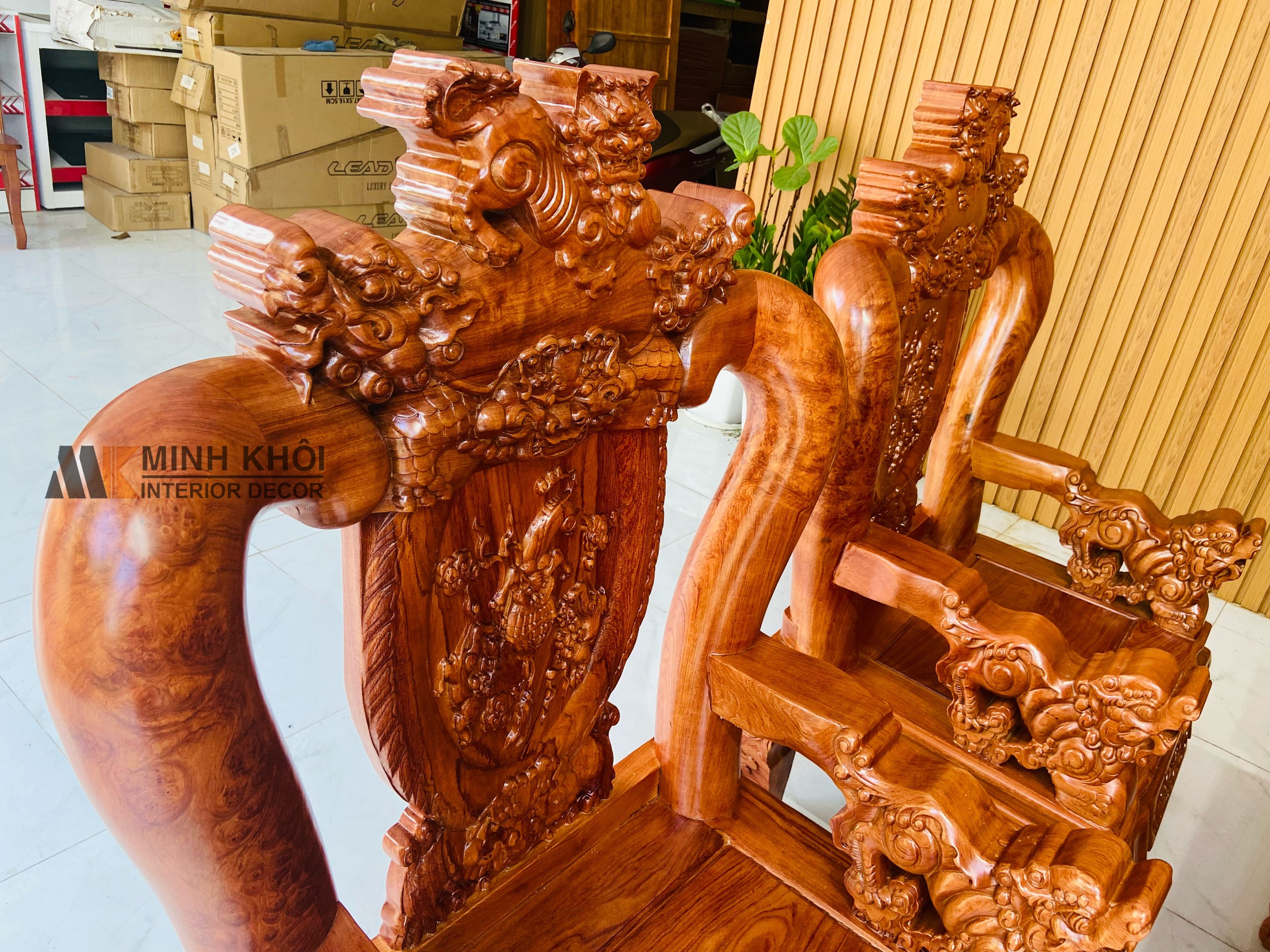Salon Hương Đá Chạm Nghê Tay 12, 6 Món - SL950