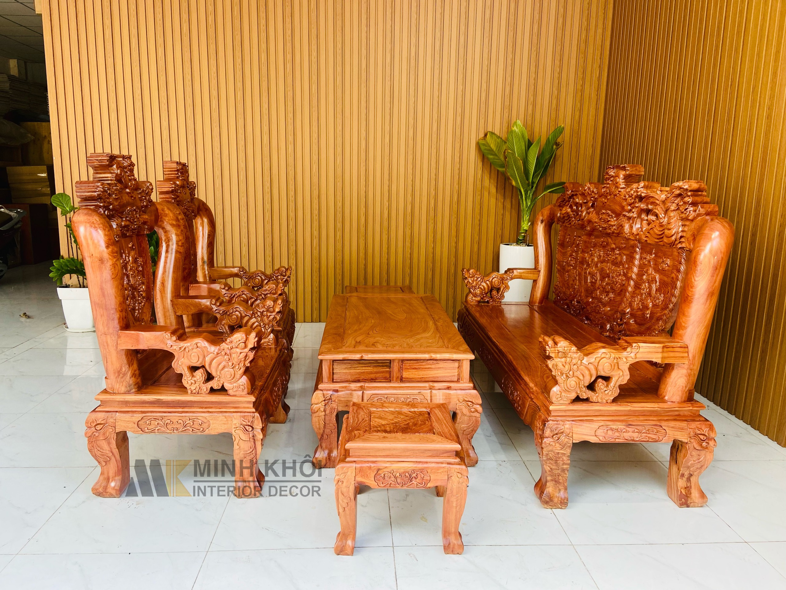 Salon Hương Đá Chạm Nghê Tay 12, 6 Món - SL950