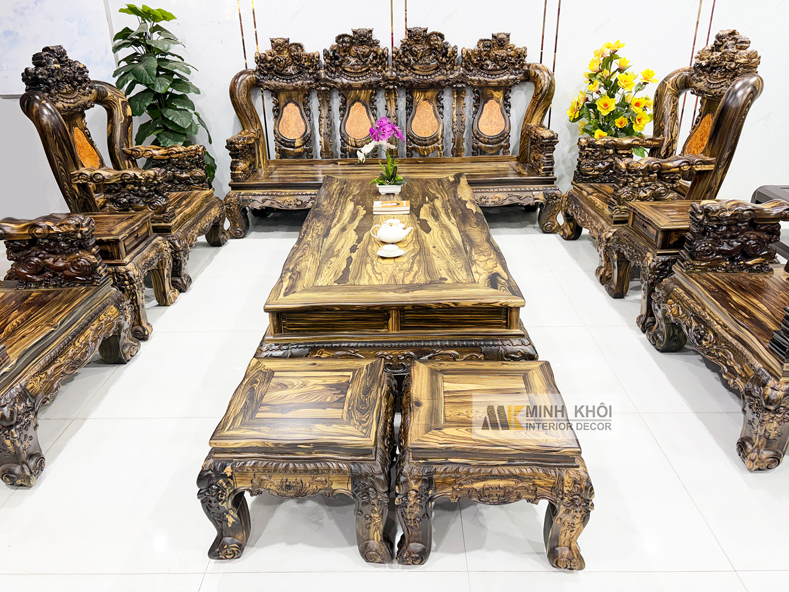 Salon Mun Sọc Tay 16 Chạm Nghê 10 Món Đẳng Cấp - SL261