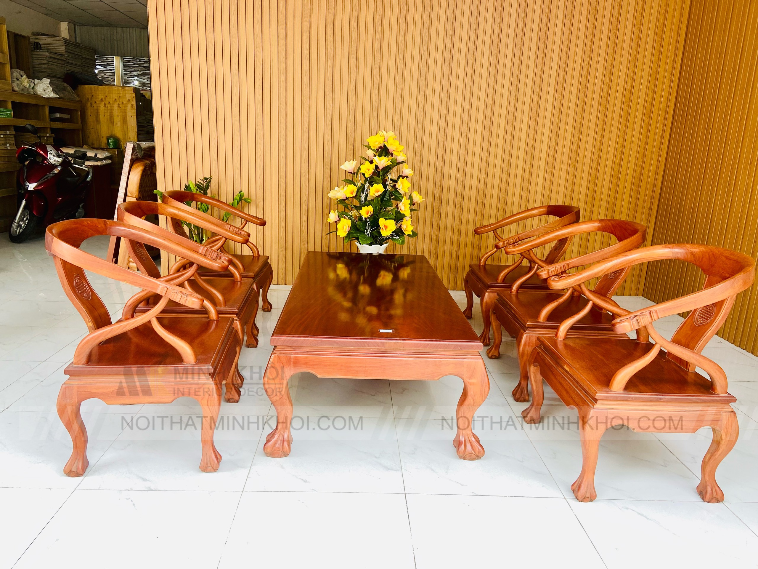 Ưu điểm của bộ bàn ghế gỗ phòng khách nhỏ