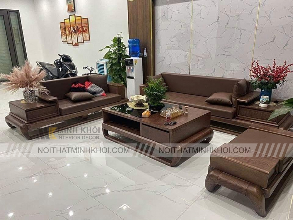 Sofa làm từ gỗ sồi óc chó - SF2014