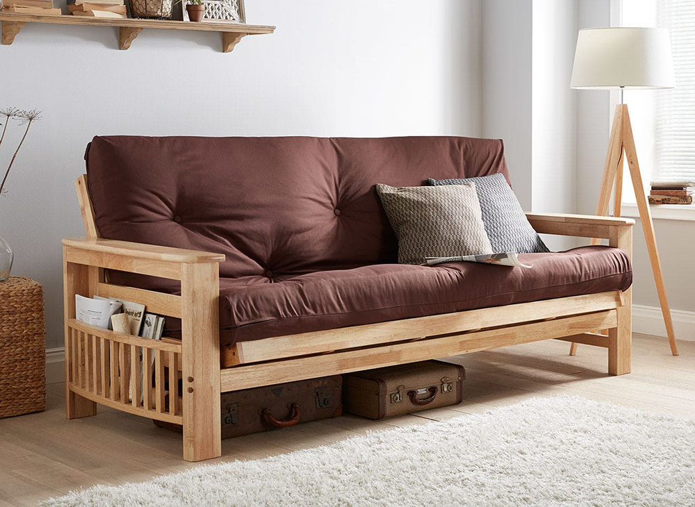 Sofa giường gỗ dạng ghế sofa bed