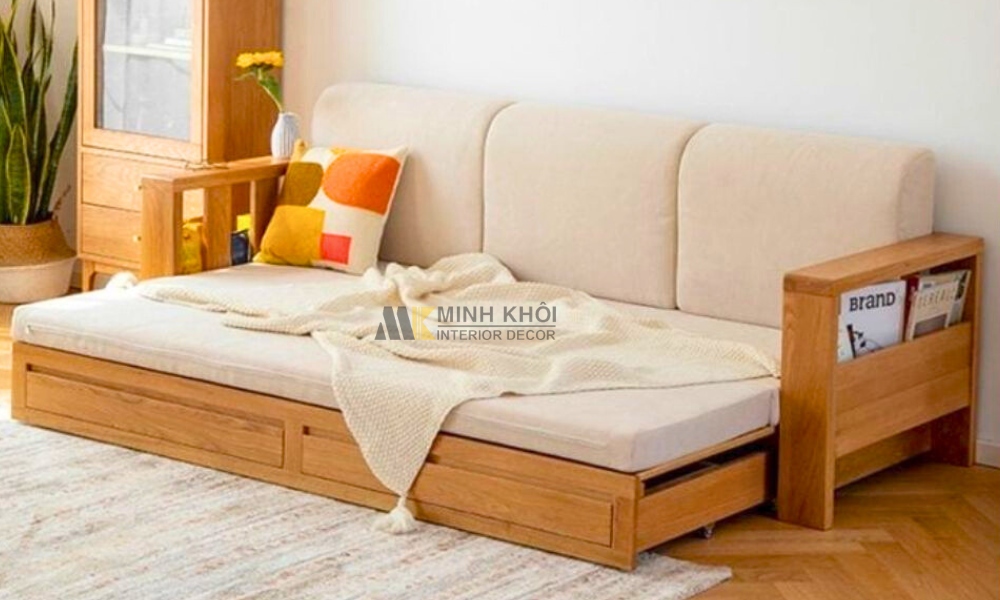 Sofa Giường Gỗ Thông Minh Đa Năng