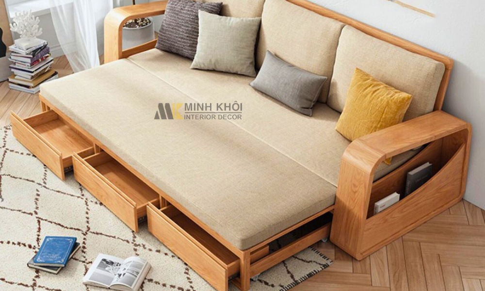 Sofa Giường Gỗ Thông Minh Đa Năng