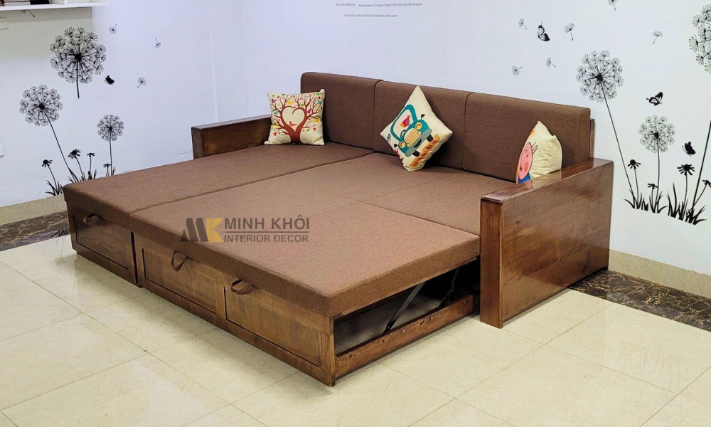 Sofa Giường Gỗ Thông Minh Đa Năng