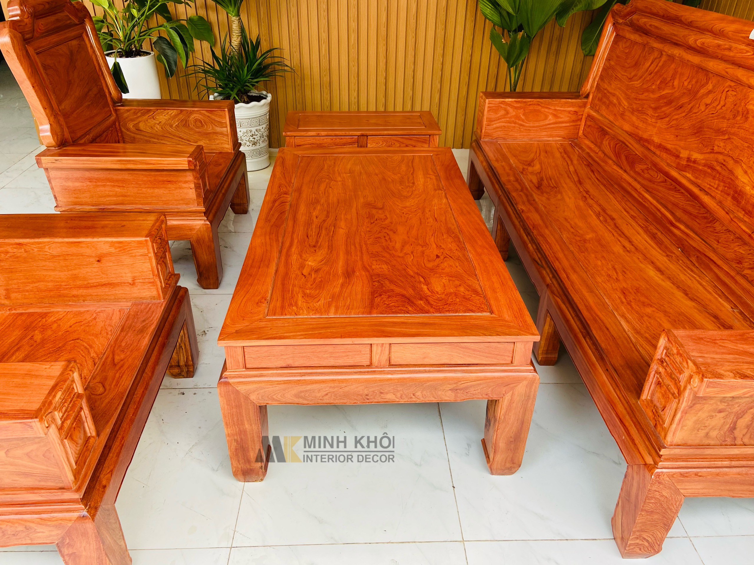 Salon Gỗ Hương Đá Vai Bò - SL3016