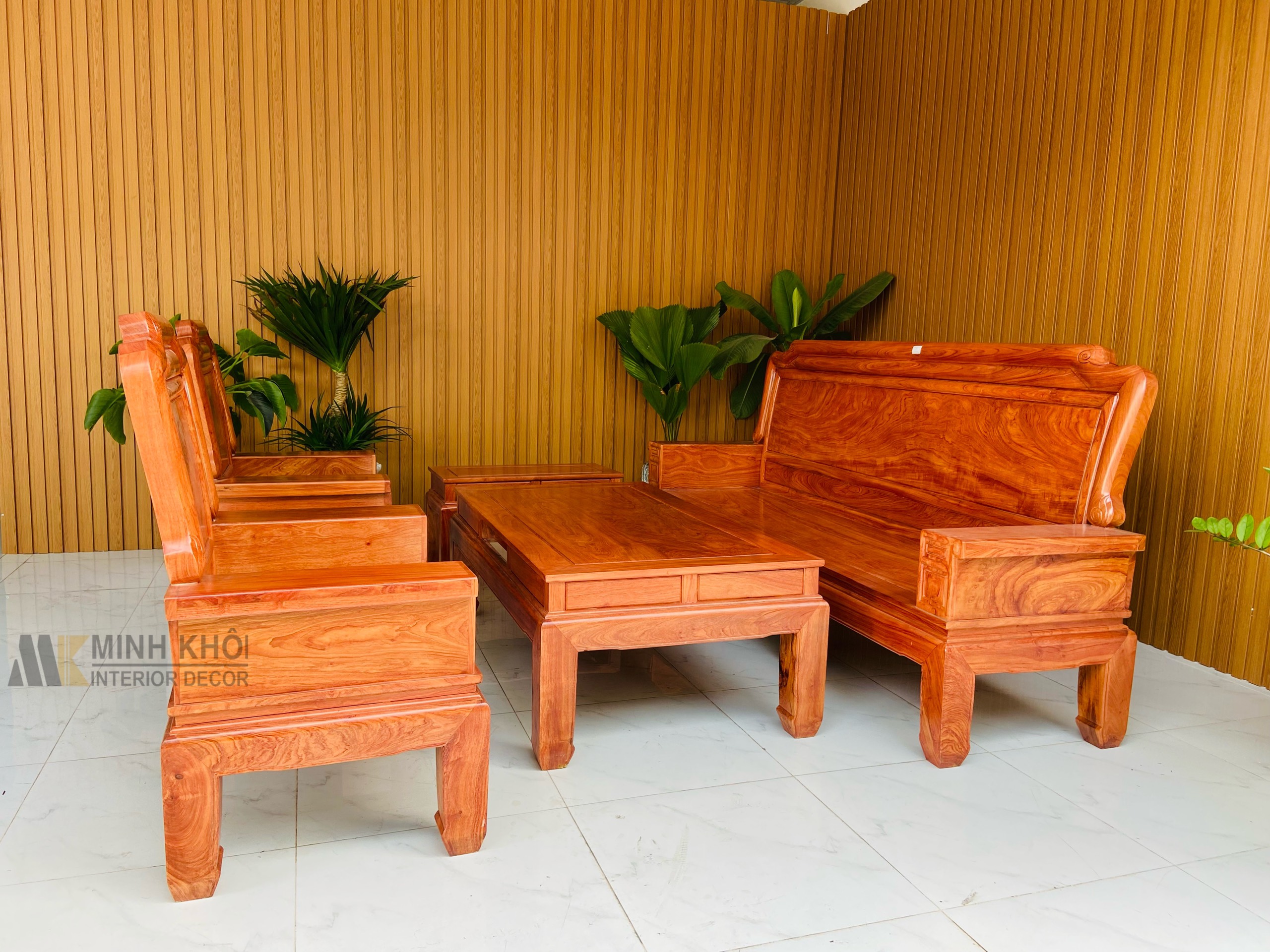 Salon Gỗ Hương Đá Vai Bò - SL3016