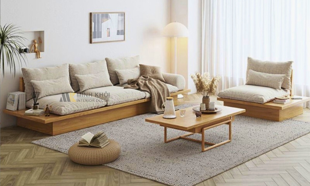 Sofa Gỗ Kiểu Nhật Đẹp