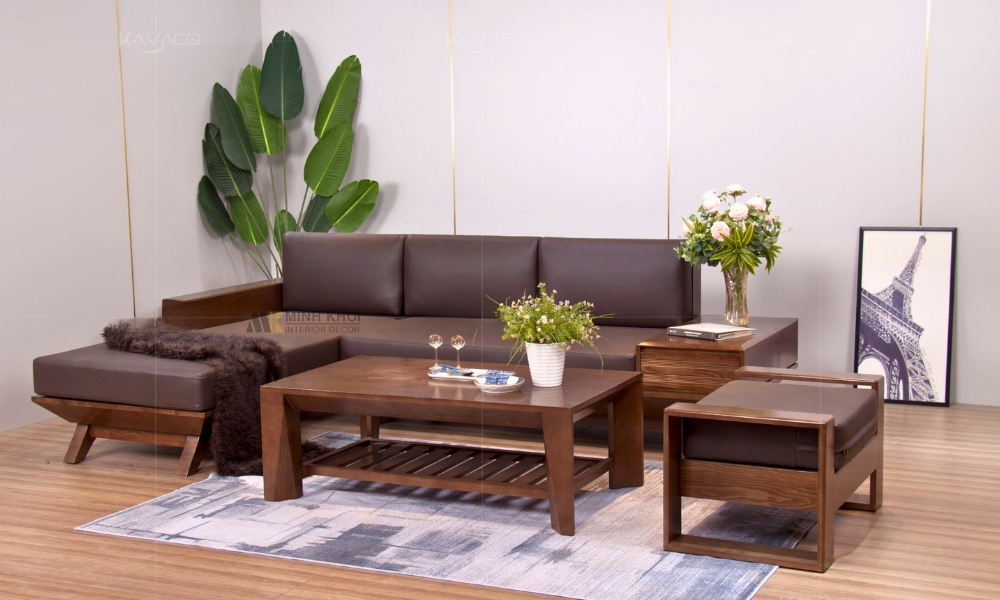 Sofa Gỗ Óc Chó Hiện Đại HOT