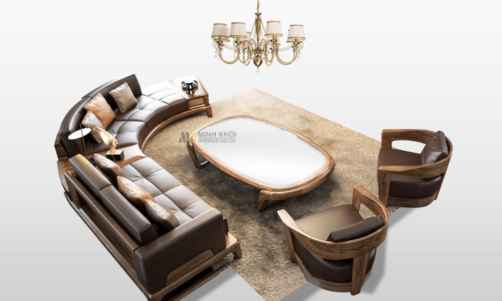 Sofa Gỗ Óc Chó Hiện Đại HOT