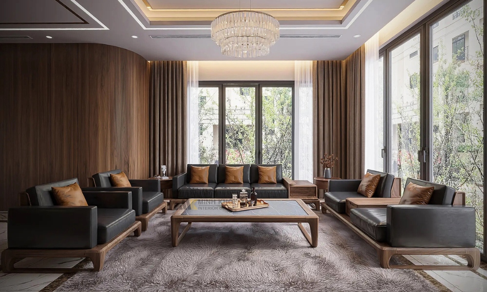 Sofa Gỗ Óc Chó Hiện Đại HOT