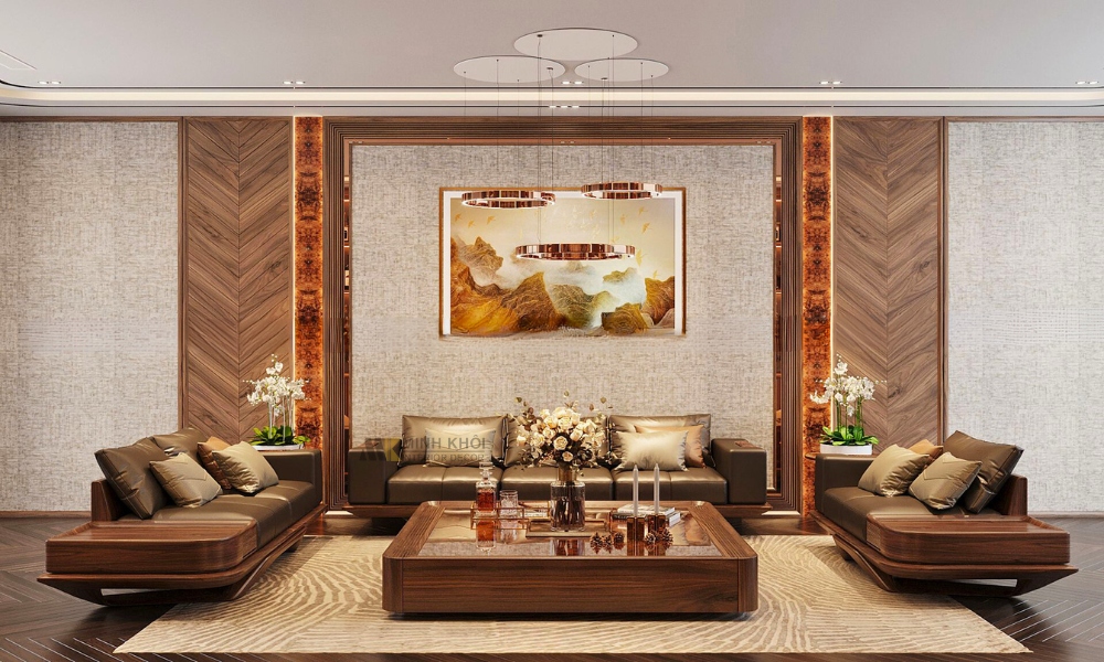 Sofa Gỗ Óc Chó Hiện Đại HOT
