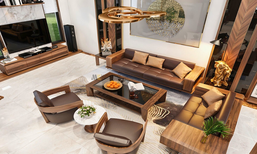 Sofa Gỗ Óc Chó Hiện Đại HOT