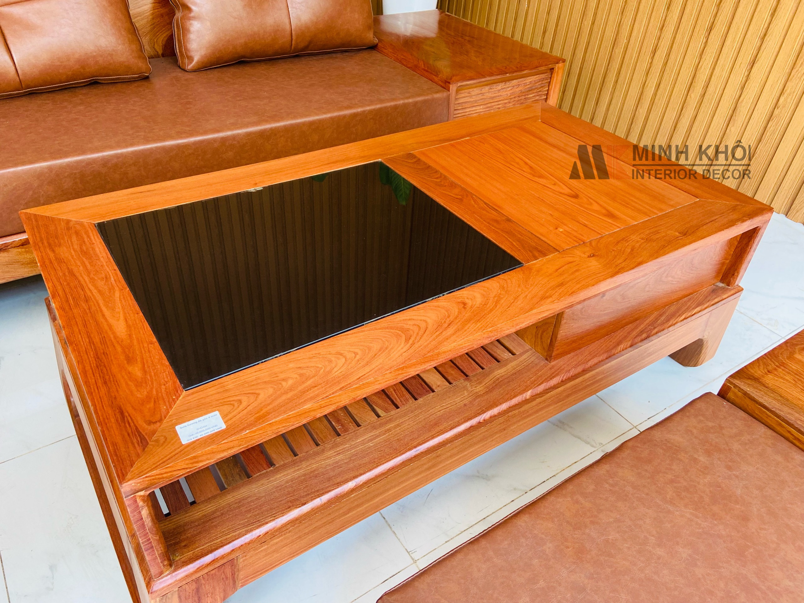 SoFa Gỗ Sồi Sơn Màu Óc Chó - SF950